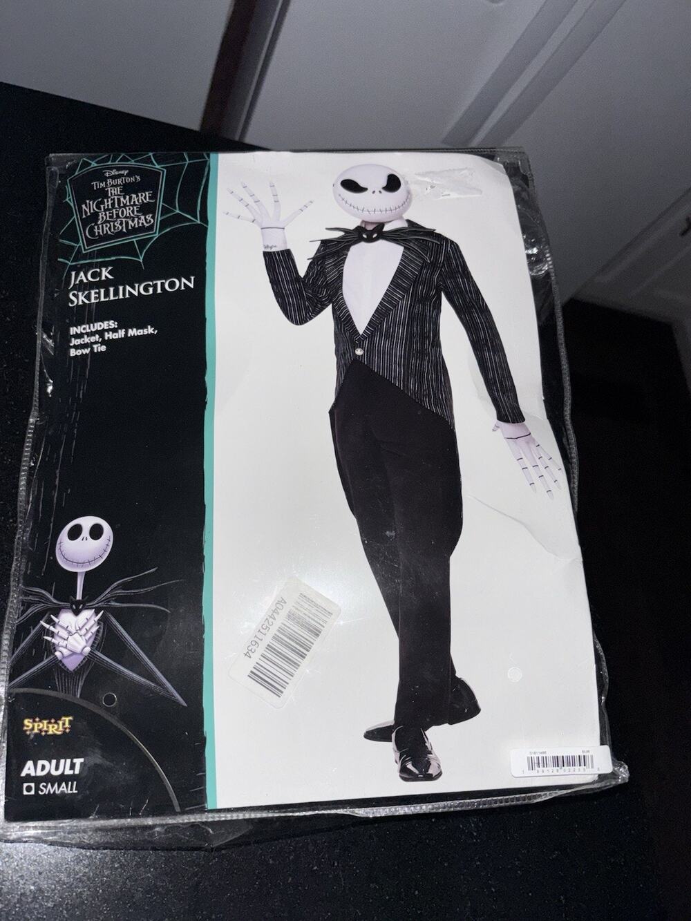 Jack Skellington Adult S Costume Nightmare Before Christmas Mask Jacket Disney